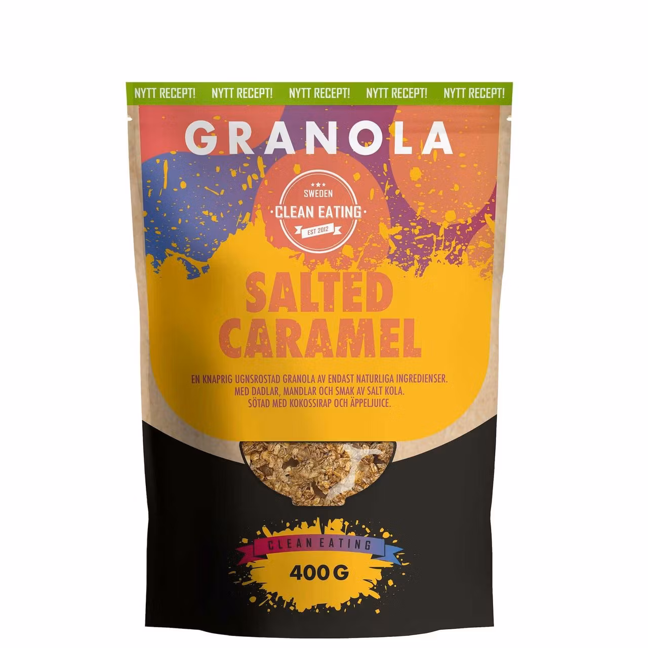 Clean Eating Granola, Salted Caramel - 400 grams