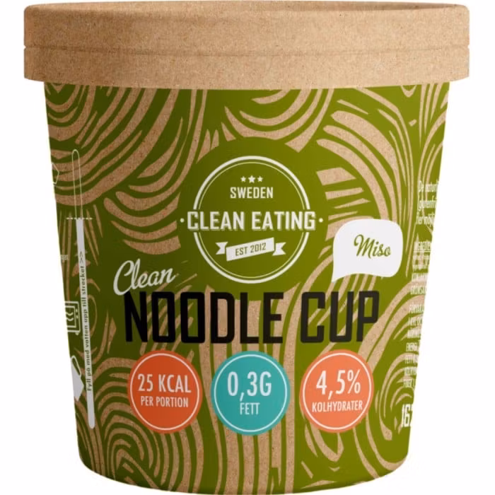Clean Eating Noodle Cup, Miso - 162 grams