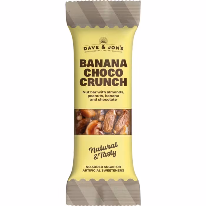 Baton orzechowy Dave & Jon's, Banama Choco Crunch - 35 gramów