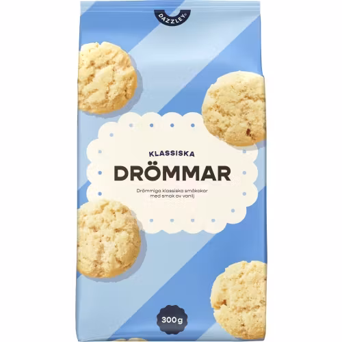Dazzley Drömmar, ciasteczka waniliowe - 300 gramów