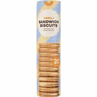 Dazzley Sandwich Biscuits, Vanilla - 500 grams