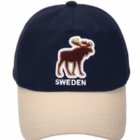 Robin Ruth Teddy Moose Cap - Sweden, Navy/Beige