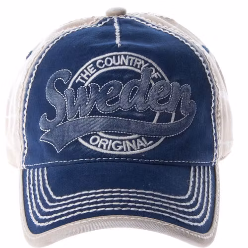 Robin Ruth Washed Denim Cap - Schweden, Blau