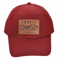 Robin Ruth Cap Moose Patch - Sweden, Red