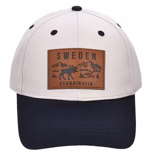 Robin Ruth Cap Moose Patch - Schweden, Weiß/Schwarz