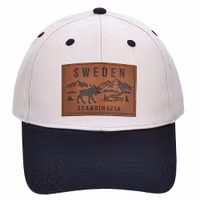 Robin Ruth Cap Moose Patch - Sweden, White/Black