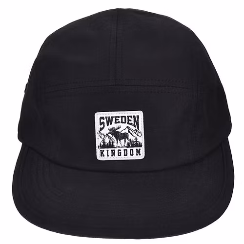 Robin Ruth 5-Panel Cap - Schweden, Schwarz