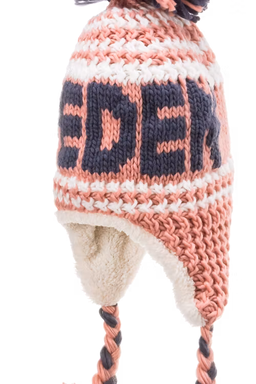 Robin Ruth Bon Bon Plus Wintermütze - Schweden, Pink/Grau