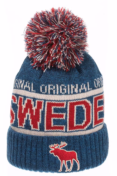 Robin Ruth Mesh Beanie - Schweden, Blau/Rot