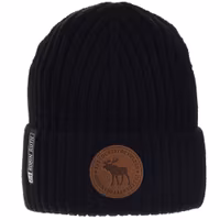 Robin Ruth Timeless Leather Stamp Winter Hat - Sweden, Black