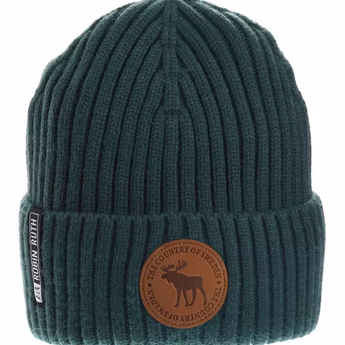 Robin Ruth Zeitlose Wintermütze aus Leder mit Stempel - Schweden, Grün