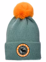 Robin Ruth Leather Stamp Beanie - Sweden, Green