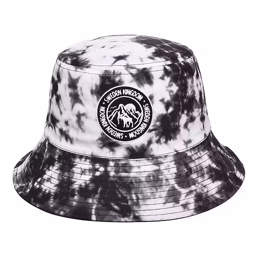Robin Ruth Bucket Hat – Schweden, Schwarzer Batik