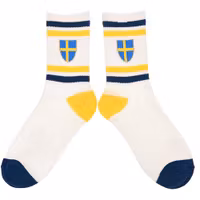 Robin Ruth Retro Socks, Size 36-42 - Swedish Shield, White