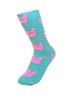 Robin Ruth Classic Socks, Size 36-42 - Swedish Crown, Mint/Pink