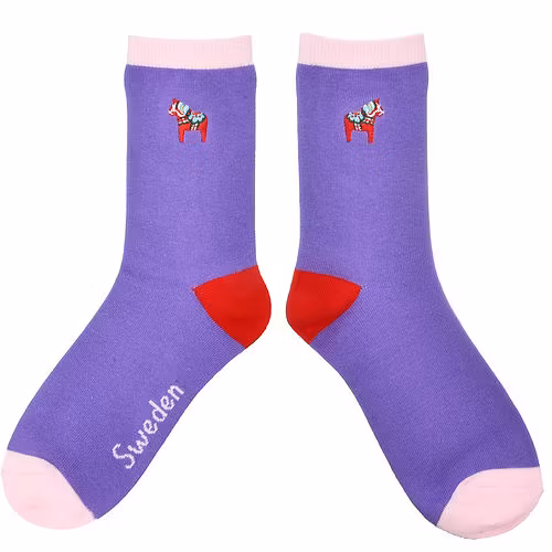 Robin Ruth Sticksocken, Größe 36-42 - Dalapferd, Violett