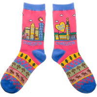 Robin Ruth Classic Socks, Size 36-42 - Stockholm Skyline, Multicolor