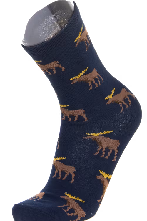 Robin Ruth Classic Socken, Größe 40-45 - Elch, Schwarz