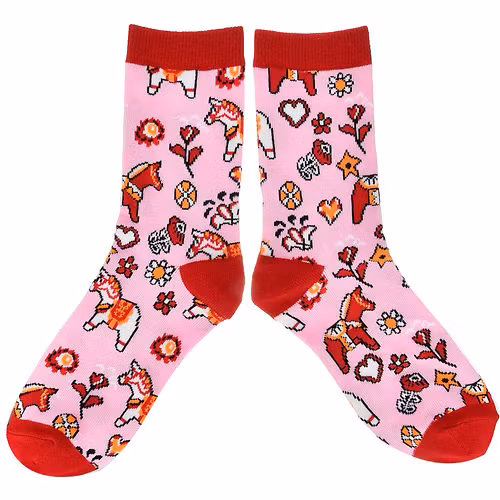 Robin Ruth Classic Socken, Größe 36-42 - Dalapferd, Rosa