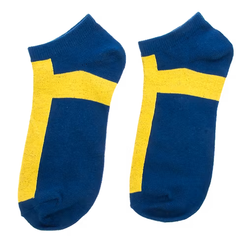 Robin Ruth Söckchen, Größe 40-45 - Schwedenflagge, Blau/Gelb