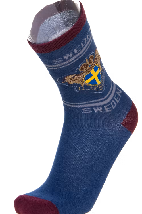 Robin Ruth Classic Socken, 40-45 – Schwedenwappen, Blau