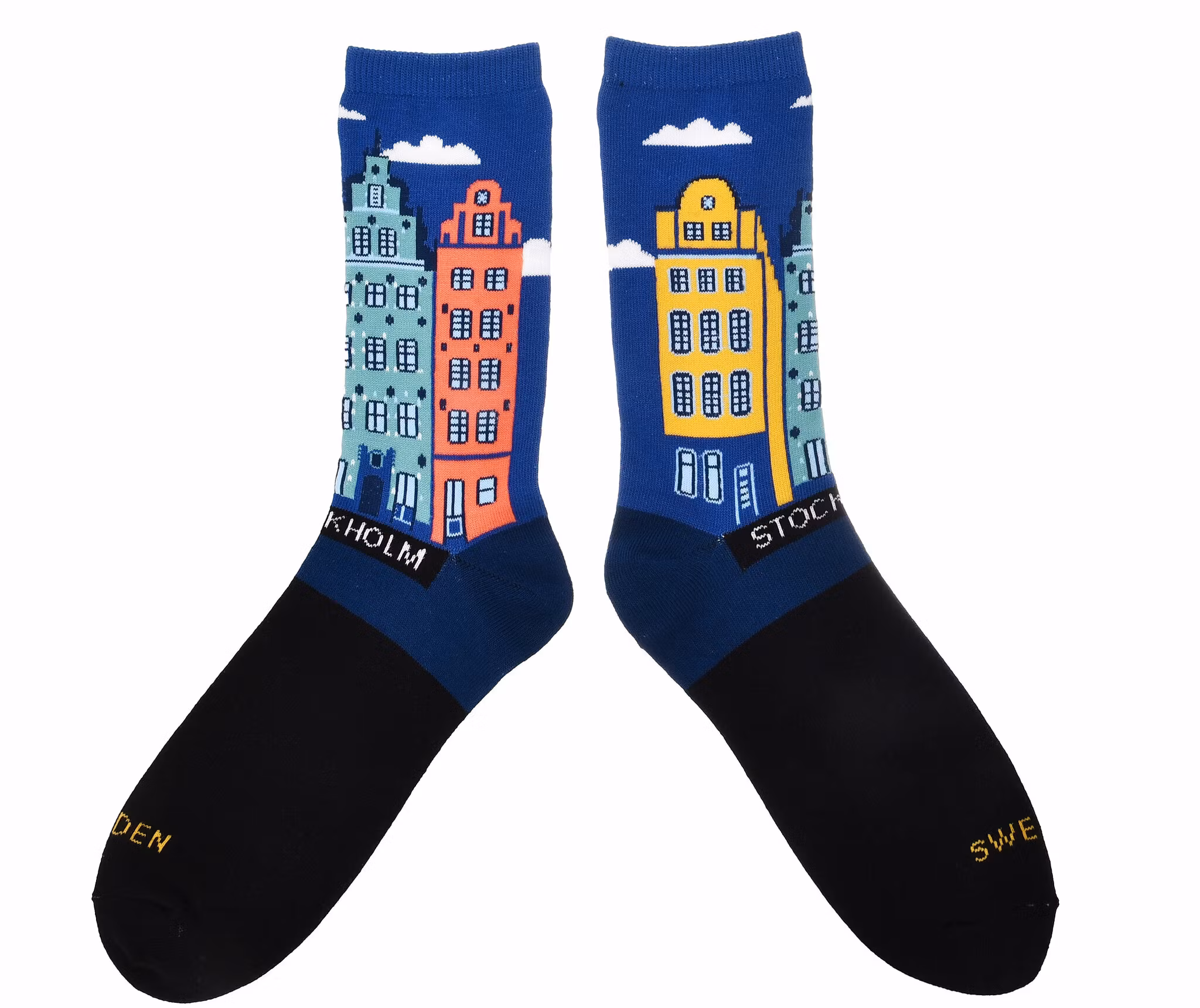 Robin Ruth Classic Socken, Größe 40-45 - Stockholm Skyline, Mehrfarbig