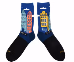 Robin Ruth Classic Socks, Size 40-45 - Stockholm Skyline, Multicolor