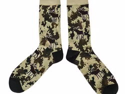Robin Ruth Classic Socks, Size 40-45 - Moose Camo, Multicolor