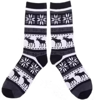 Robin Ruth Classic Socks, Size 40-45 - Moose, Black/White