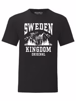 Robin Ruth T-shirt Unisex, "Sweden Kingdom", Black