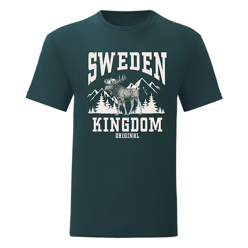 Robin Ruth T-Shirt Unisex, "Königreich Schweden", Grün