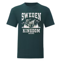 Robin Ruth T-shirt Unisex, "Sweden Kingdom", Green