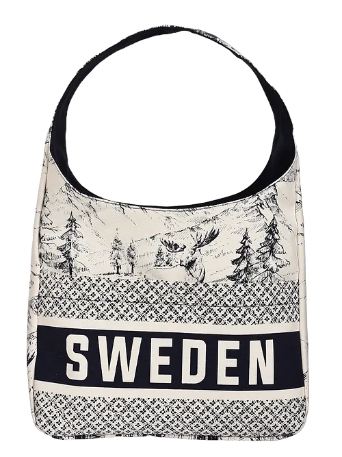 Robin Ruth City Bag Small Premium, Sweden, Blue/White - 32x26 cm ...