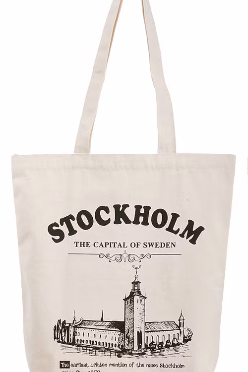 Robin Ruth Natural Tragetasche, Stockholm, Weiß - 36x37 cm