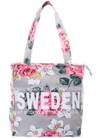 Robin Ruth Classic Small Canvas Bag, Flowers, Multicolor - 25x25 cm