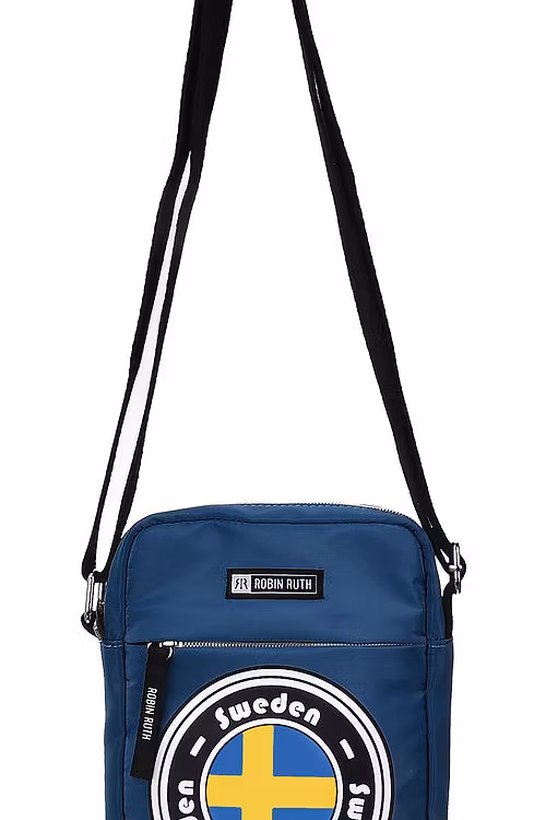 Robin Ruth Urban Messenger Bag, Schwedische Flagge, Blau - 19x15 cm