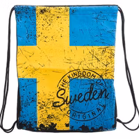 Robin Ruth Baggie Bag, Swedish Flag, Blue/Yellow - 34x43 cm