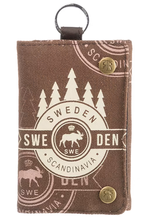 Robin Ruth Canvas-Geldbörse, Braun – 24 x 12