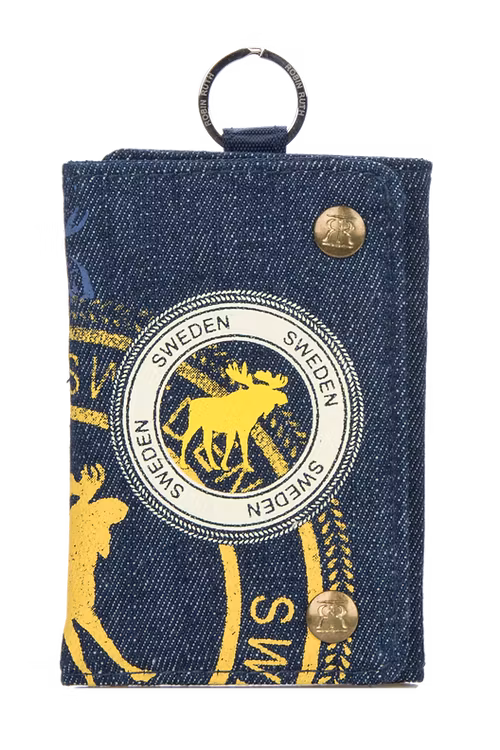 Robin Ruth Canvas Geldbörse Sweden Moose, Blau - 24x12 cm