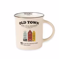 Robin Ruth Old Town Story Mug Large, White - 8,5x9,3cm