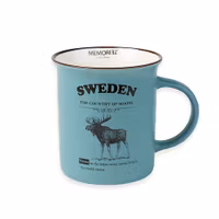 Robin Ruth Moose Story Mug Large, Blue - 8,5x9,3cm