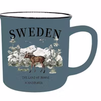 Robin Ruth Nature Mug, Blue - 9,5x10cm