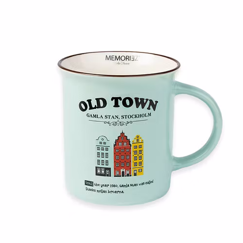 Robin Ruth Old Town Story Tasse groß, Blaugrün - 8,5x9,3cm