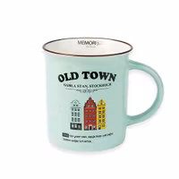 Robin Ruth Old Town Story Mug Large, Teal - 8,5x9,3cm