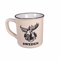 Robin Ruth Sweden Moose Mug, Pink - 9,5x10 cm