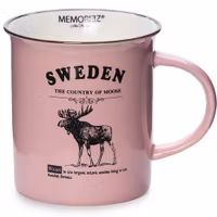 Robin Ruth Moose Story Mug Large, Pink - 8,5x9.3 cm