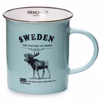 Robin Ruth Moose Story Mug Large, Teal - 8,5x9,3cm