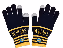 Robin Ruth Touch Screen Winter Gloves Flag, Sweden, Black/Yellow - One Size Fits All