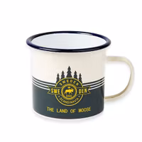 Robin Ruth The Land Of Moose Tin Mug, White - 9,5x10 cm