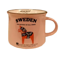 Robin Ruth Dala Horse Story Mug Small, Pink - 9,5x10 cm